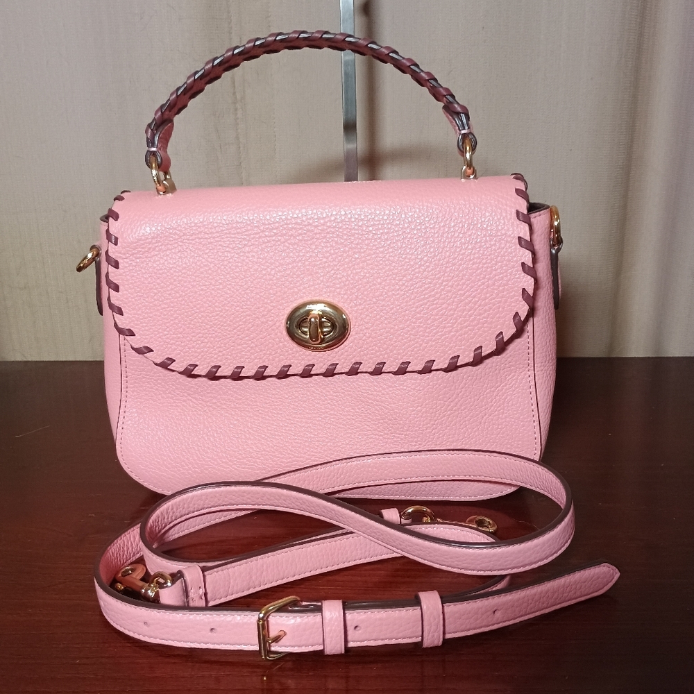 Coach Marlie Top Handle Satchel With Whipstitch